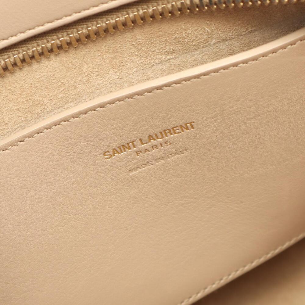 Saint Laurent Paris Baby Cabas Handbag Leather Beige - Picture 4 of 8